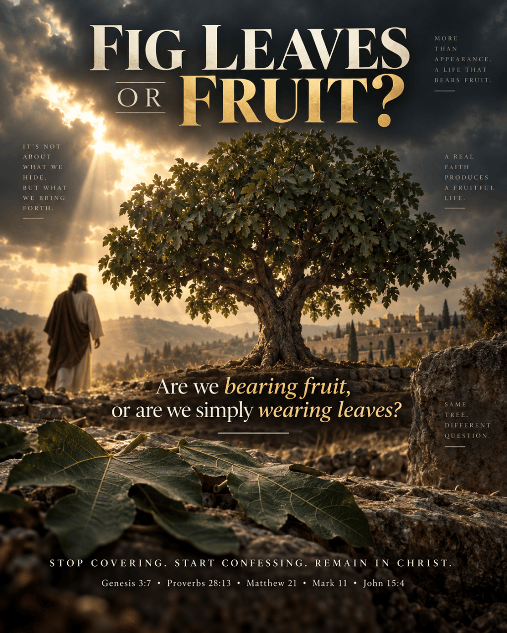 Are we bearing fruit, or are we simply wearing&nbsp;leaves?